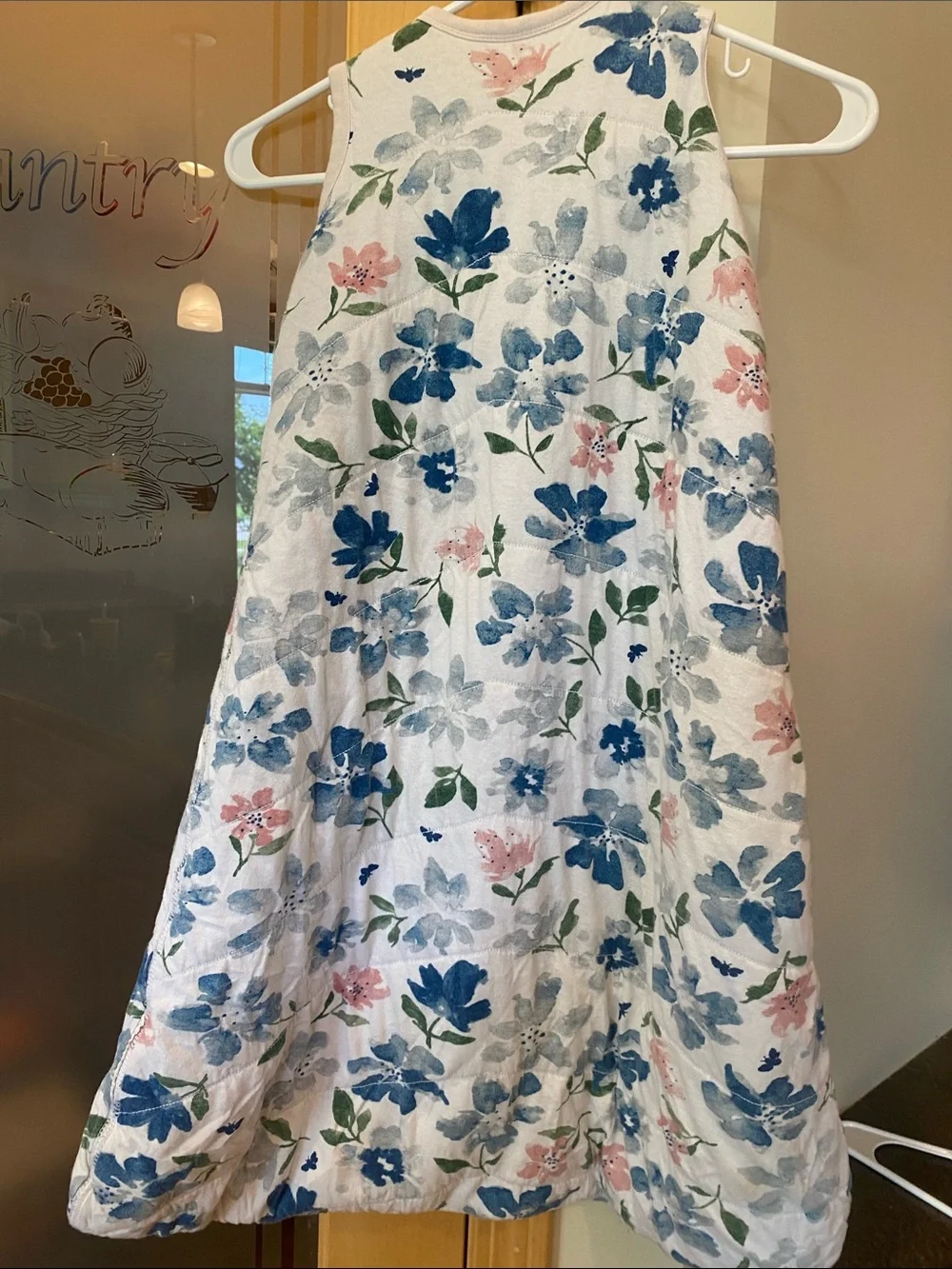 Burt's Bees Floral Sleep Sack in Blue, Pink & Green